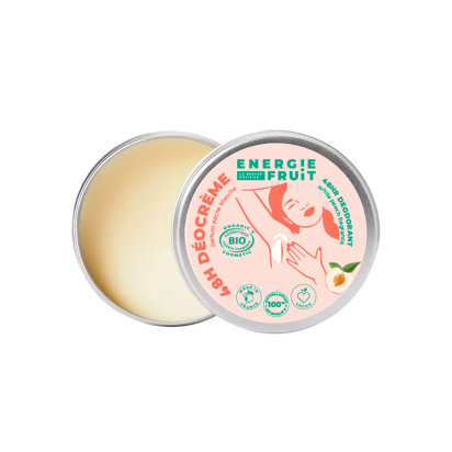 Energie Fruit Déocrème 48H parfum pêche blanche Bio, 45 g | Parashop.com
