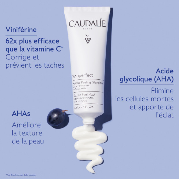 Caudalie VINOPERFECT Masque peeling glycolique, 75ml | Parashop.com