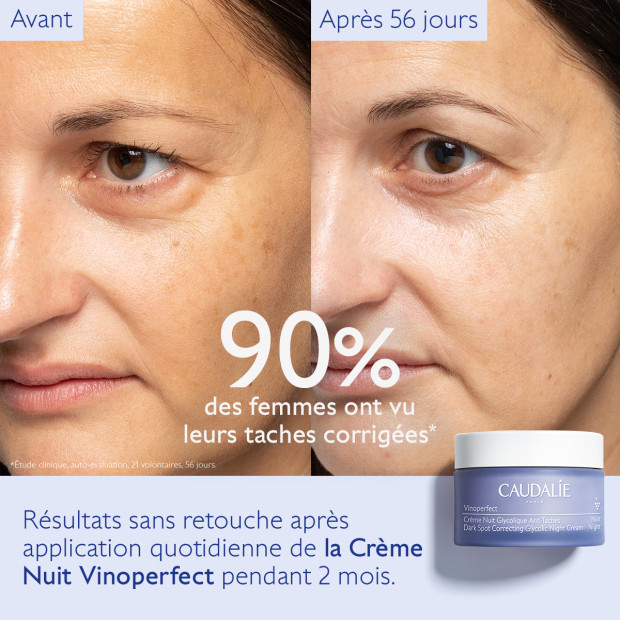 Caudalie VINOPERFECT Crème nuit glycolique, 50ml | Parashop.com