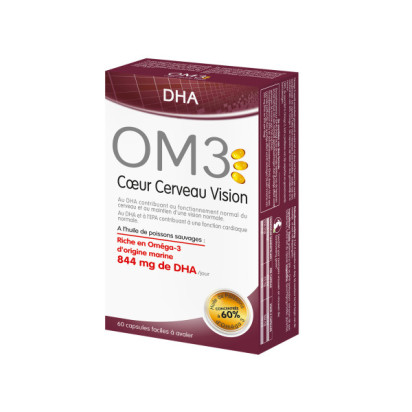 OM3 Cœur cerveau vision, 60 capsules | Parashop.com