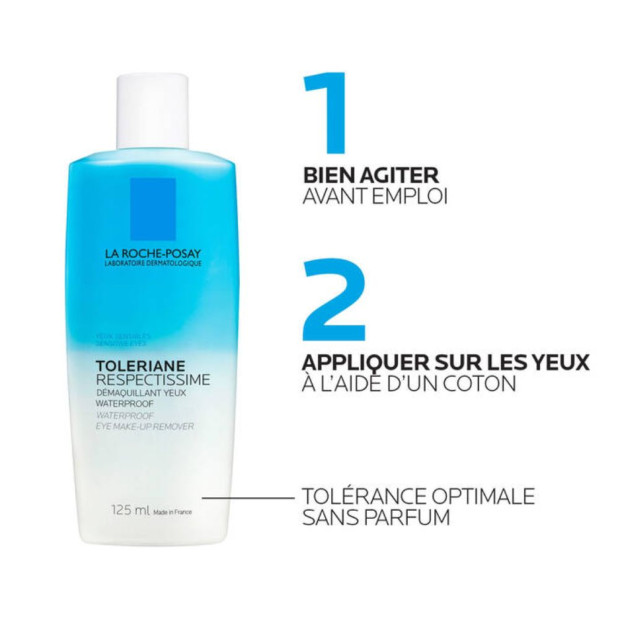 La Roche-Posay RESPECTISSIME Démaquillant yeux waterproof, 125ml | Parashop.com
