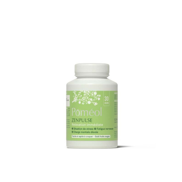 ZENPULSE Relaxation immédiate et anti-fatigue, 90 comprimés à croquer Poméol - Parashop