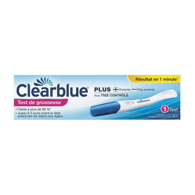 Test de Grossesse Plus, 1 unité Clearblue - Parashop