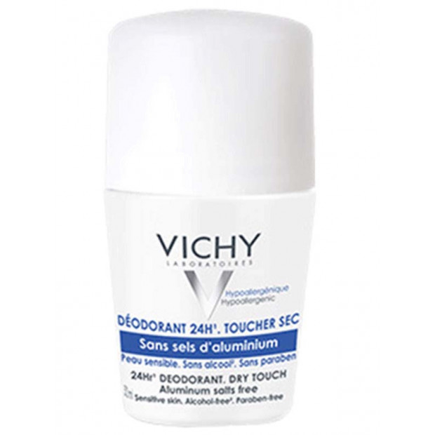 Déodorant sans sels d'aluminium. Lot de 2 Roll-on 50ml Vichy - Parashop
