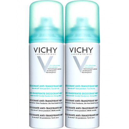Déodorant Antitranspirant, Lot de 2 Aérosols 125ml Vichy - Parashop