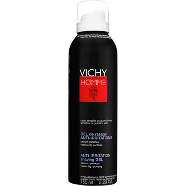 HOMME Gel de rasage Peaux sensibles, 150ml Vichy - Parashop