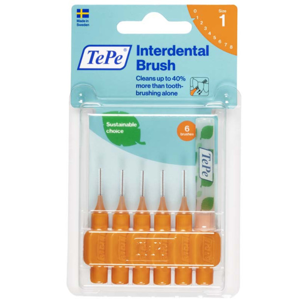 Brossettes interdentaires original orange 0.45mm, x6 Tepe - Parashop