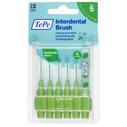 Brossettes interdentaires original vert 0.8mm, x6 Tepe - Parashop