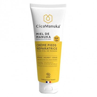 Crème pieds réparatrice bio au Miel de Manuka IAA 15+, 75ml Cicamanuka - Parashop
