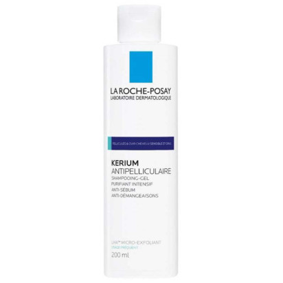 KERIUM Shampoing-Gel Pellicules Grasses, 200ml La Roche-Posay - Parashop