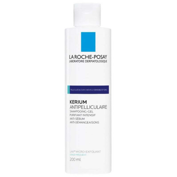 KERIUM Shampoing-Gel Pellicules Grasses, 200ml La Roche-Posay - Parashop