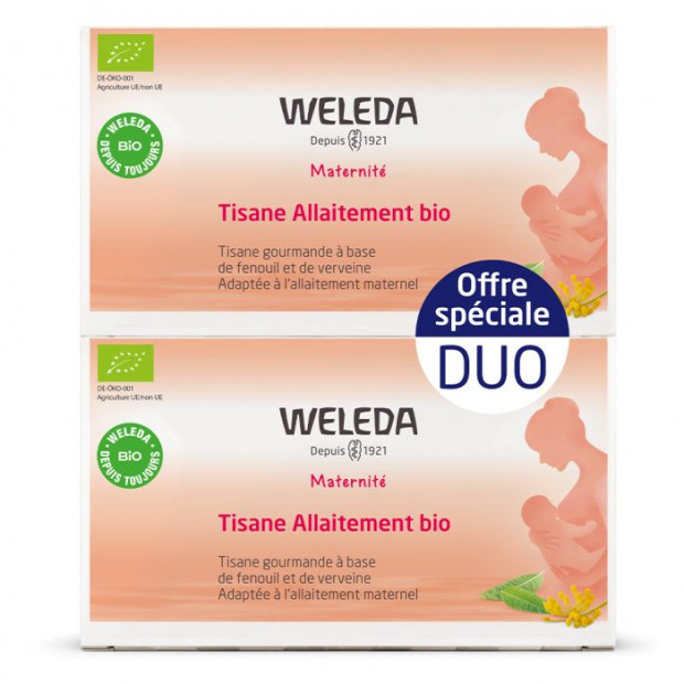 Maternité Tisane Allaitement Fenouil Verveine Bio, Lot 2X20 Sachets