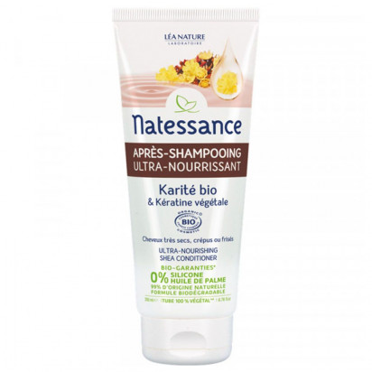 Après-Shampooing Ultra-Nourrissant Karité Et Kératine Végétale Bio, 200ml