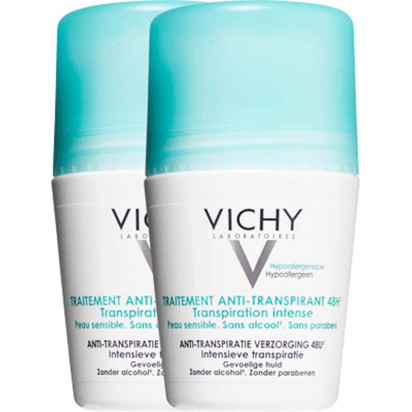 Déodorant Anti-Transpirant, Lot de 2 Roll-on 50ml Vichy - Parashop