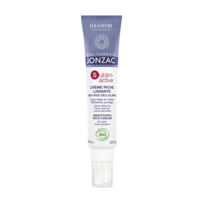 Jonzac SUBLIMACTIVE Crème riche Jeunesse immédiate bio, 40ml | Parashop.com