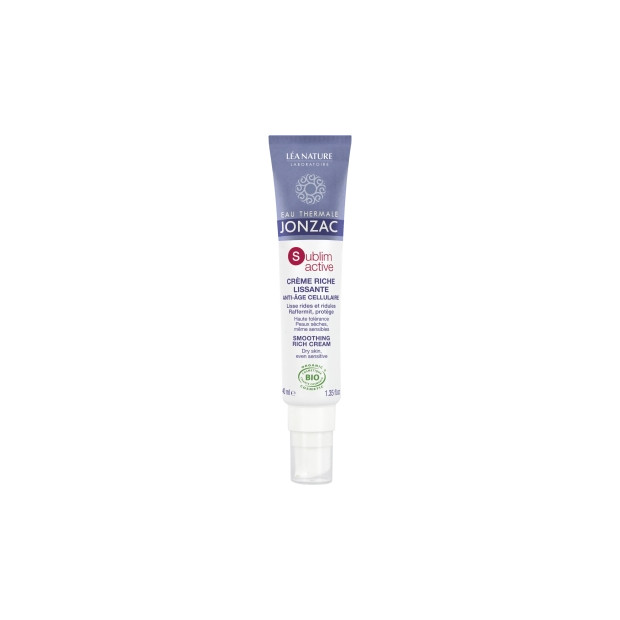 Jonzac SUBLIMACTIVE Crème riche Jeunesse immédiate bio, 40ml | Parashop.com