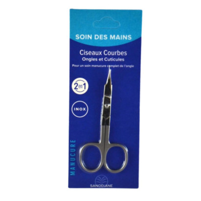 Ciseaux Courbés Ongles Et Cuticules 2-En-1