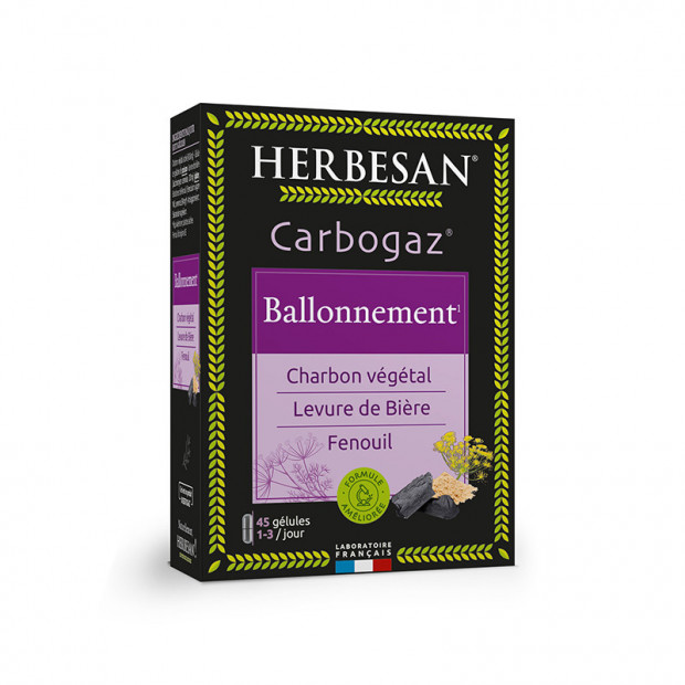 Carbogaz, 45 Gelules Herbesan - Parashop