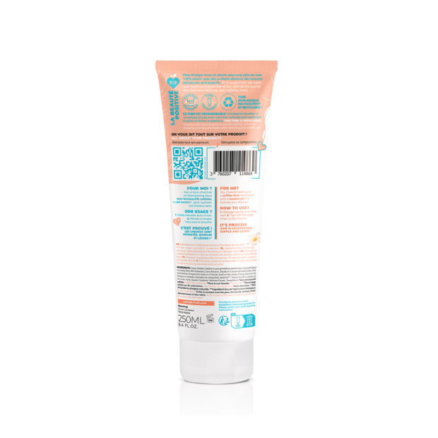 ENERGIE FRUIT Shampoing sans sulfates cheveux abîmés monoï & huile de macadamia bio, 250ml | Parashop.com