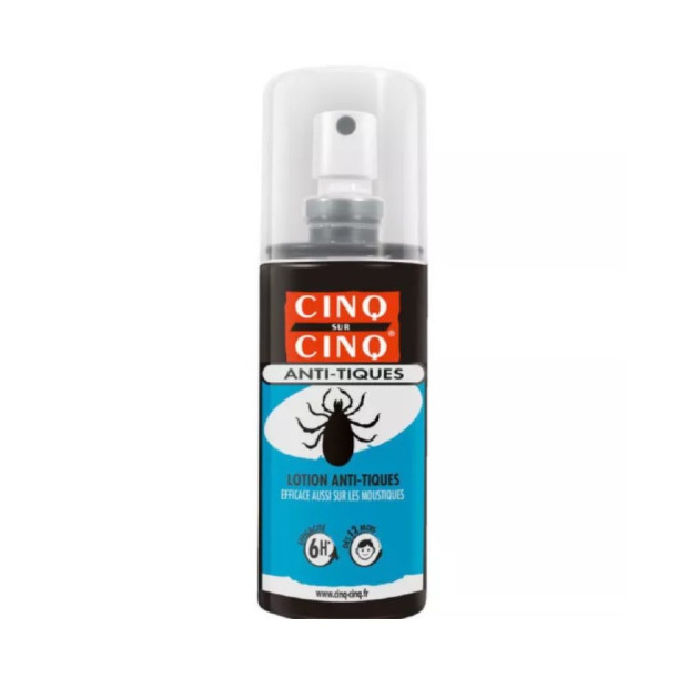 Cinq sur Cinq Lotion spray Anti-Tiques, 100ml | Parashop.com