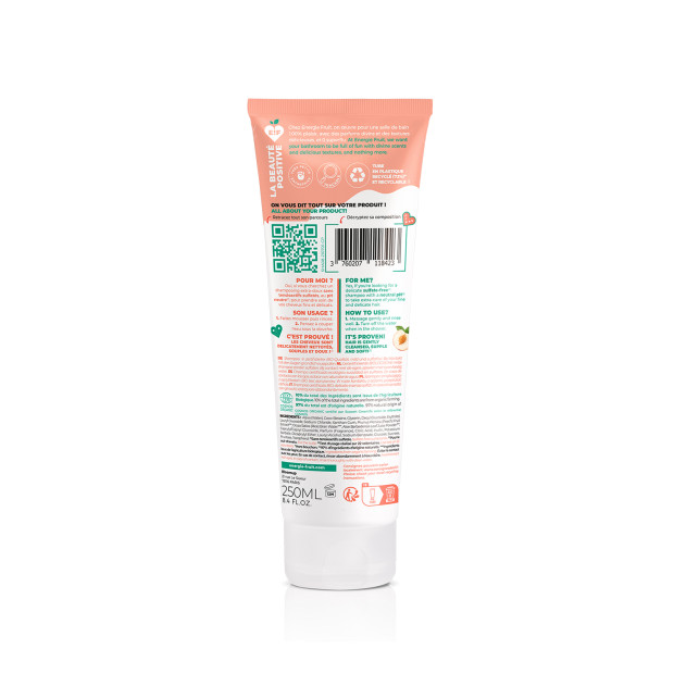 Energie Fruit Shampoing douceur pêche blanche & eau de riz, 250ml | Parashop.com